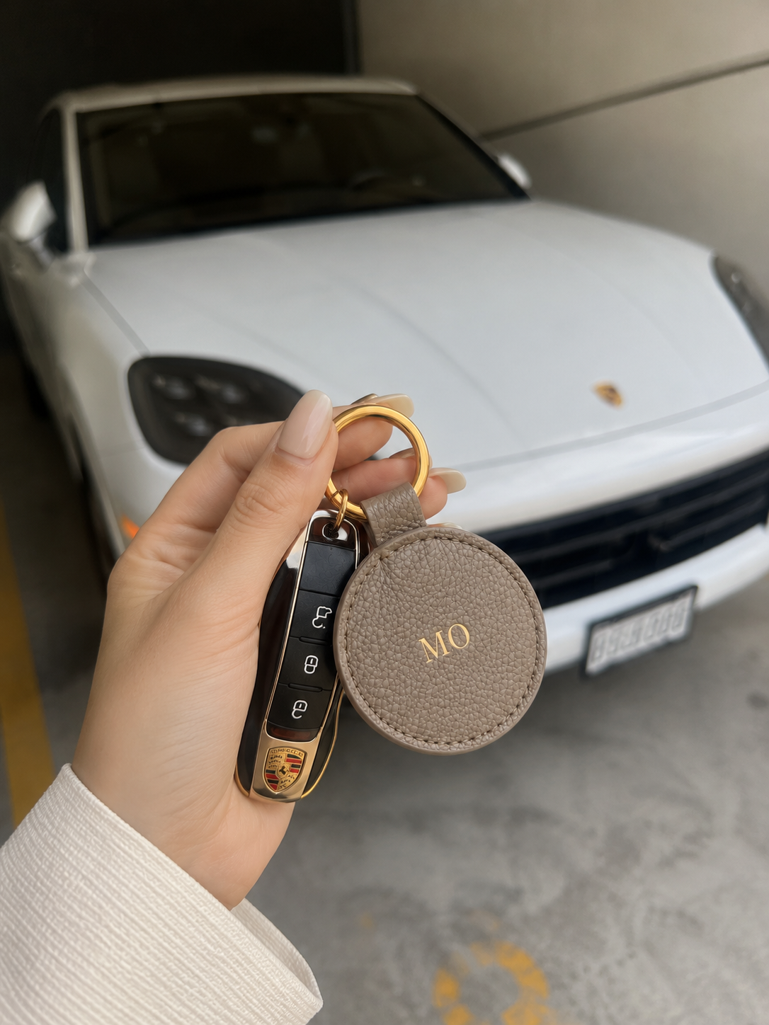 Round Keychain | Llavero redondo de piel