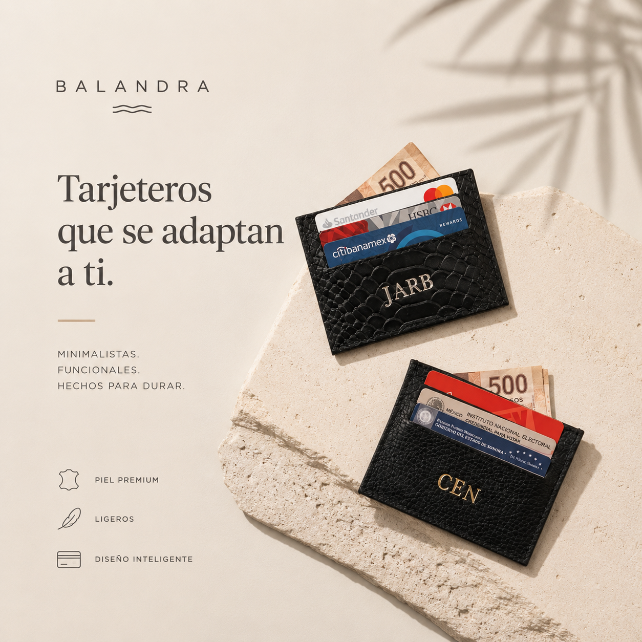 Cardholder | Tarjetero en piel