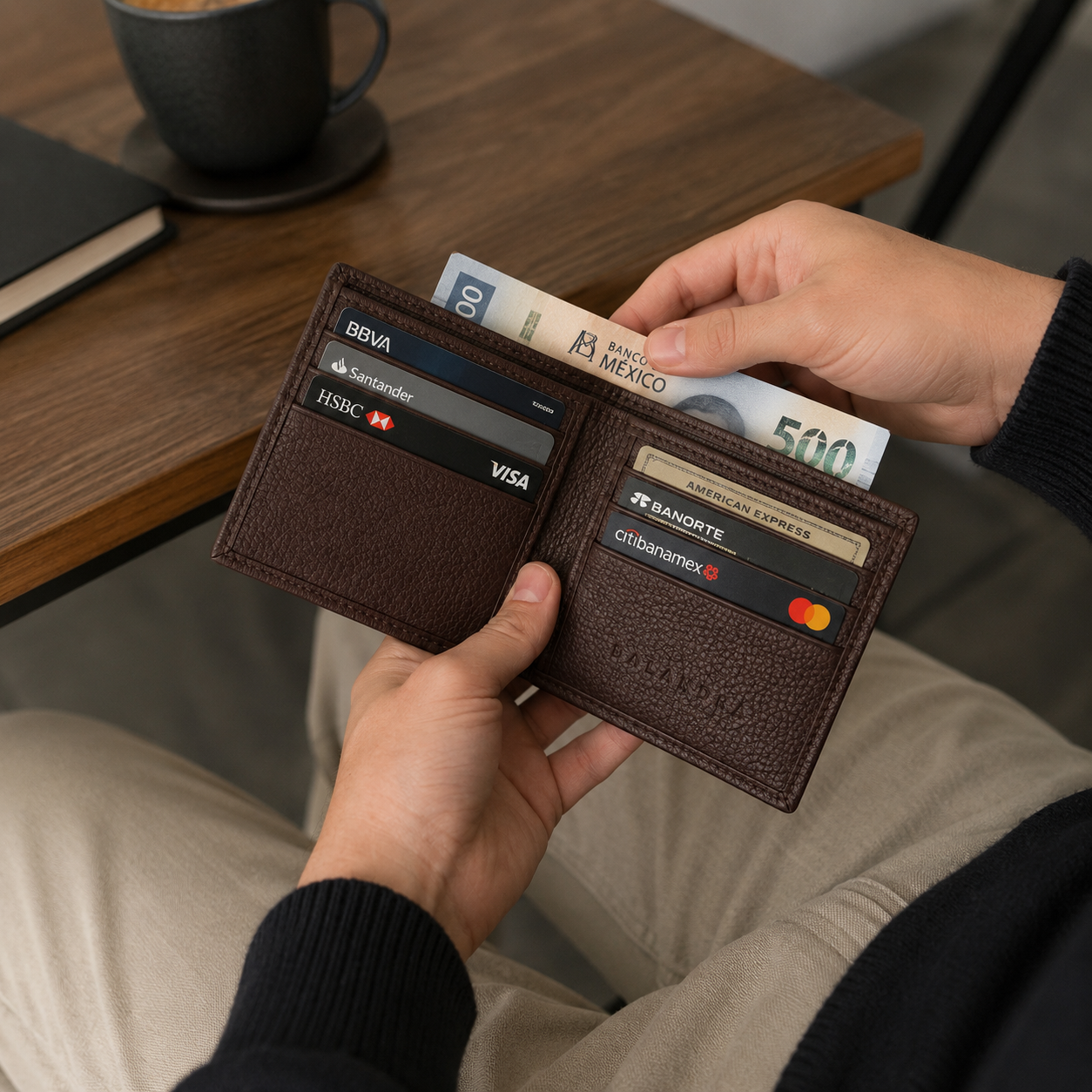 Slim Wallet | Cartera delgada de piel