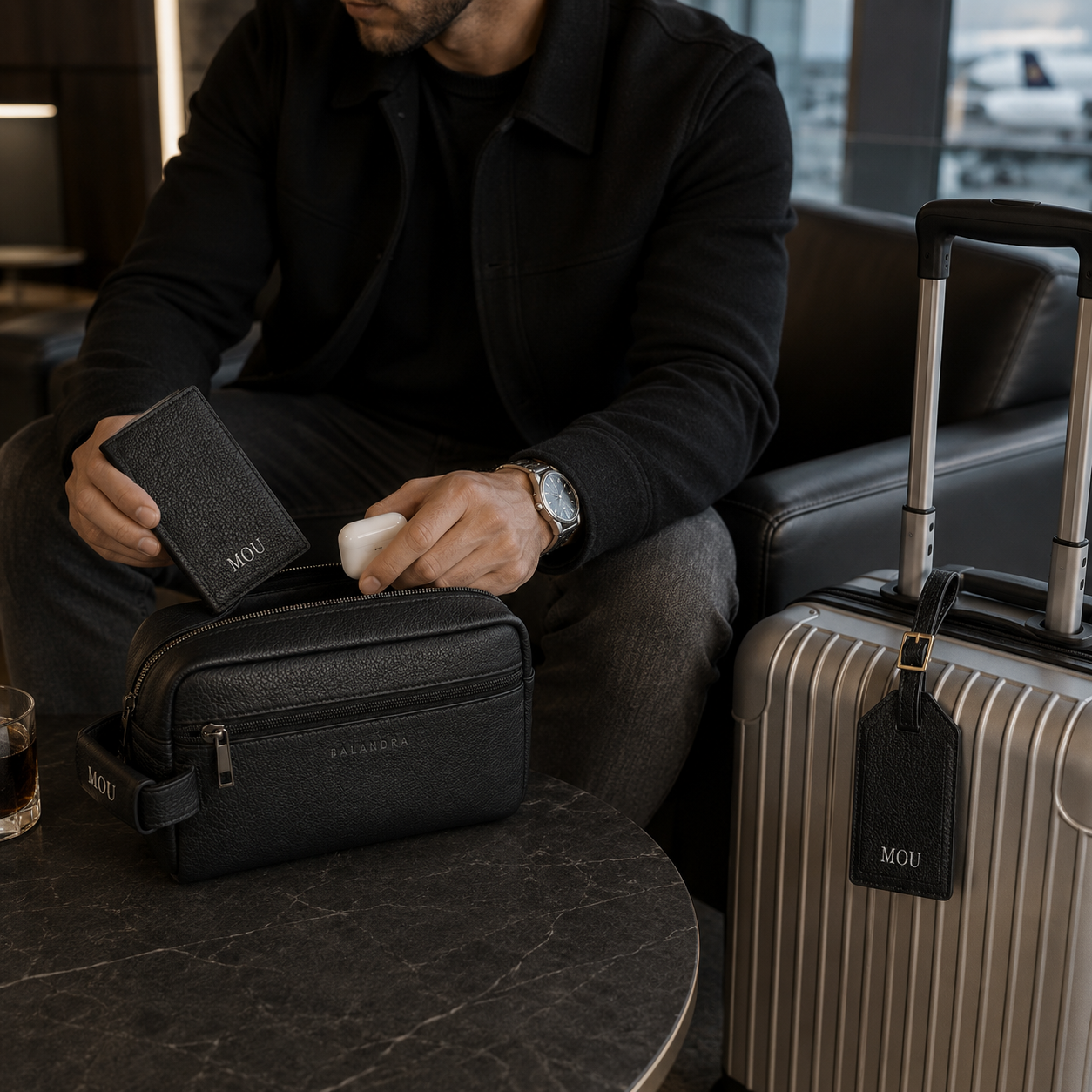 Travel Set | Kit de viaje de piel premium